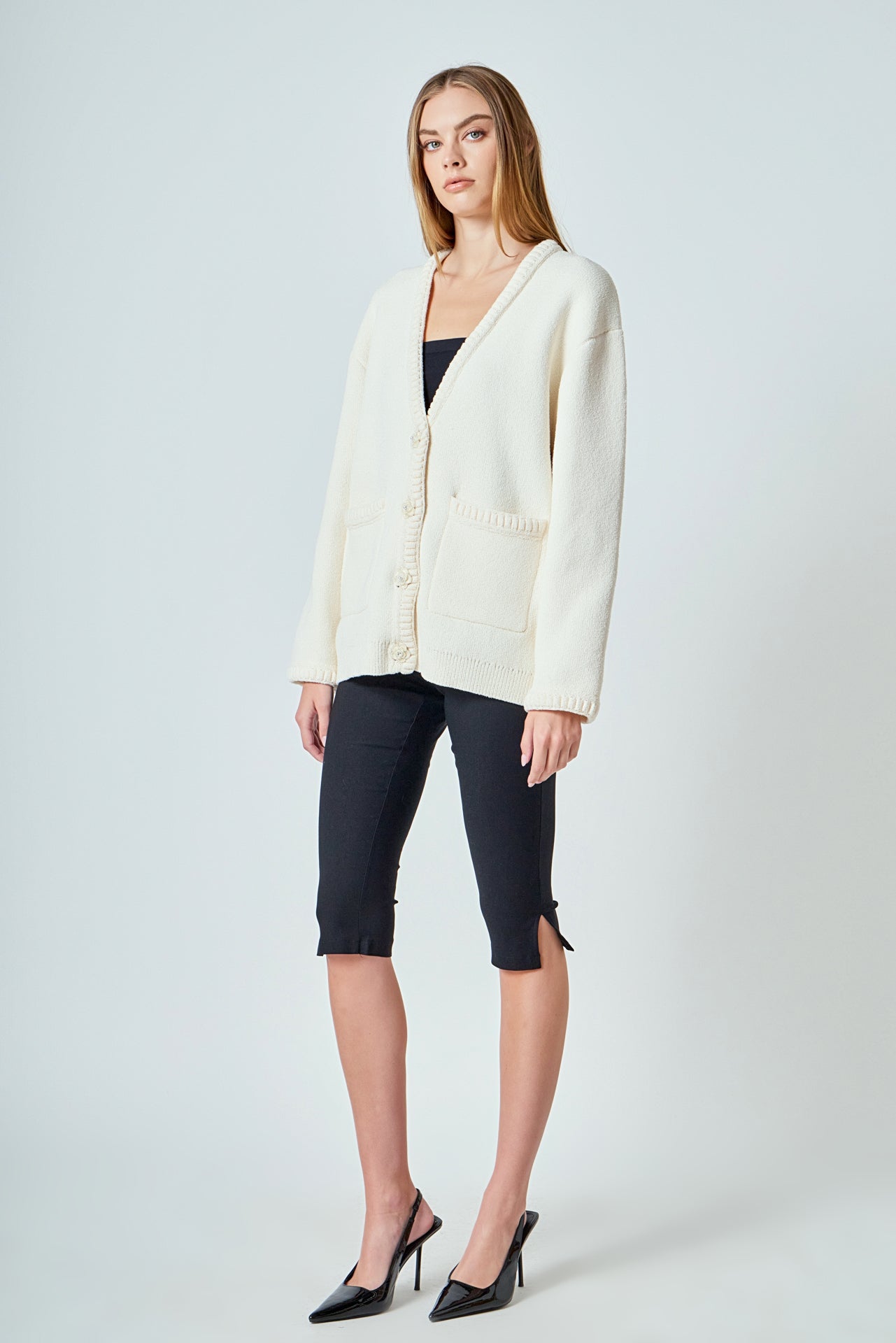 ENDLESS ROSE - Floral Button Down Cardigan - SWEATERS & KNITS available at Objectrare