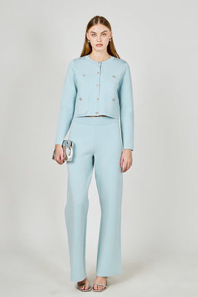 ENDLESS ROSE - Knit Long Sleeve Cardigan with Pockets - SWEATERS & KNITS available at Objectrare