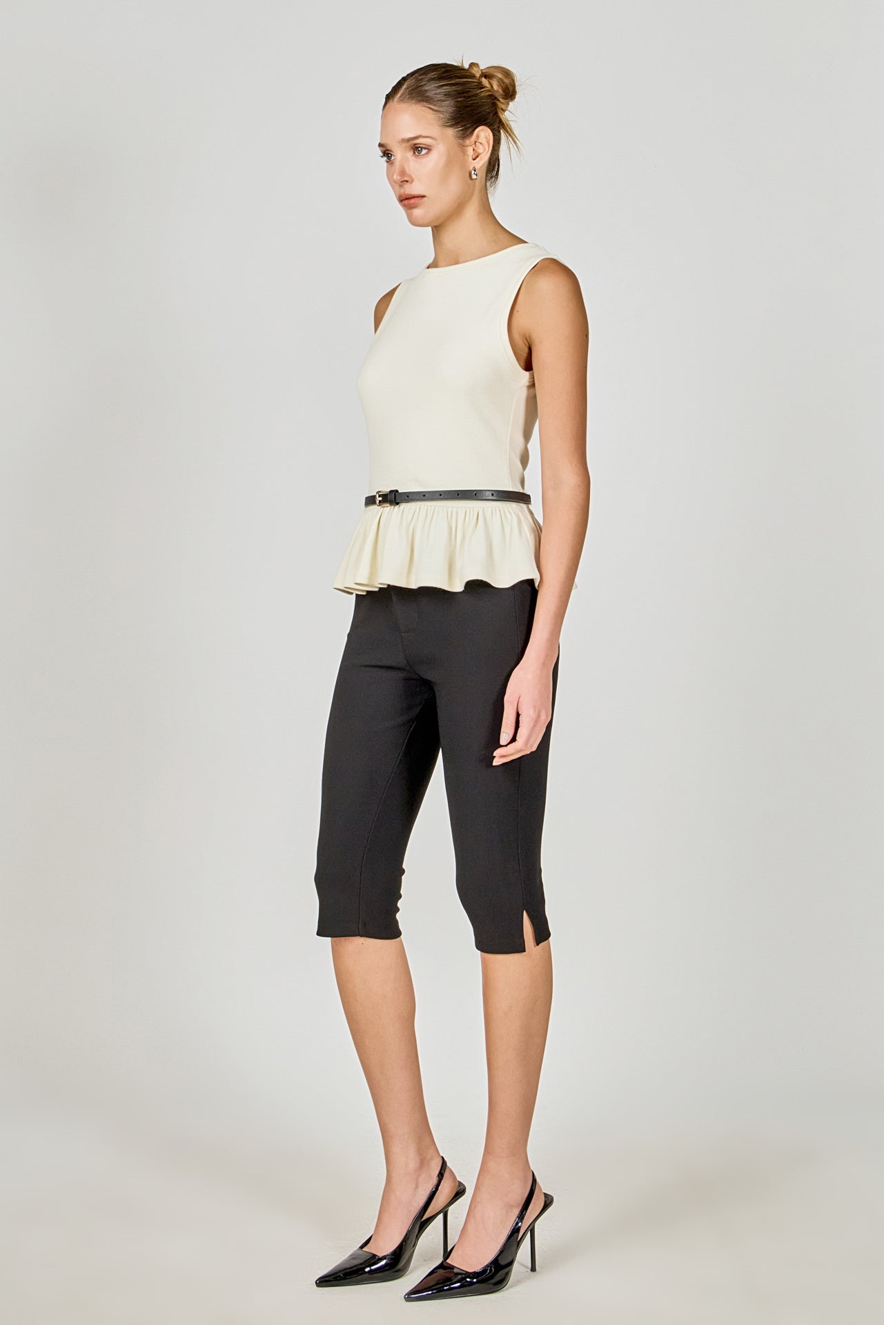 ENDLESS ROSE - Peplum Knit Top - TOPS available at Objectrare