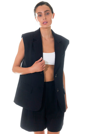 GREY LAB - Oversized Blazer Vest - VEST available at Objectrare