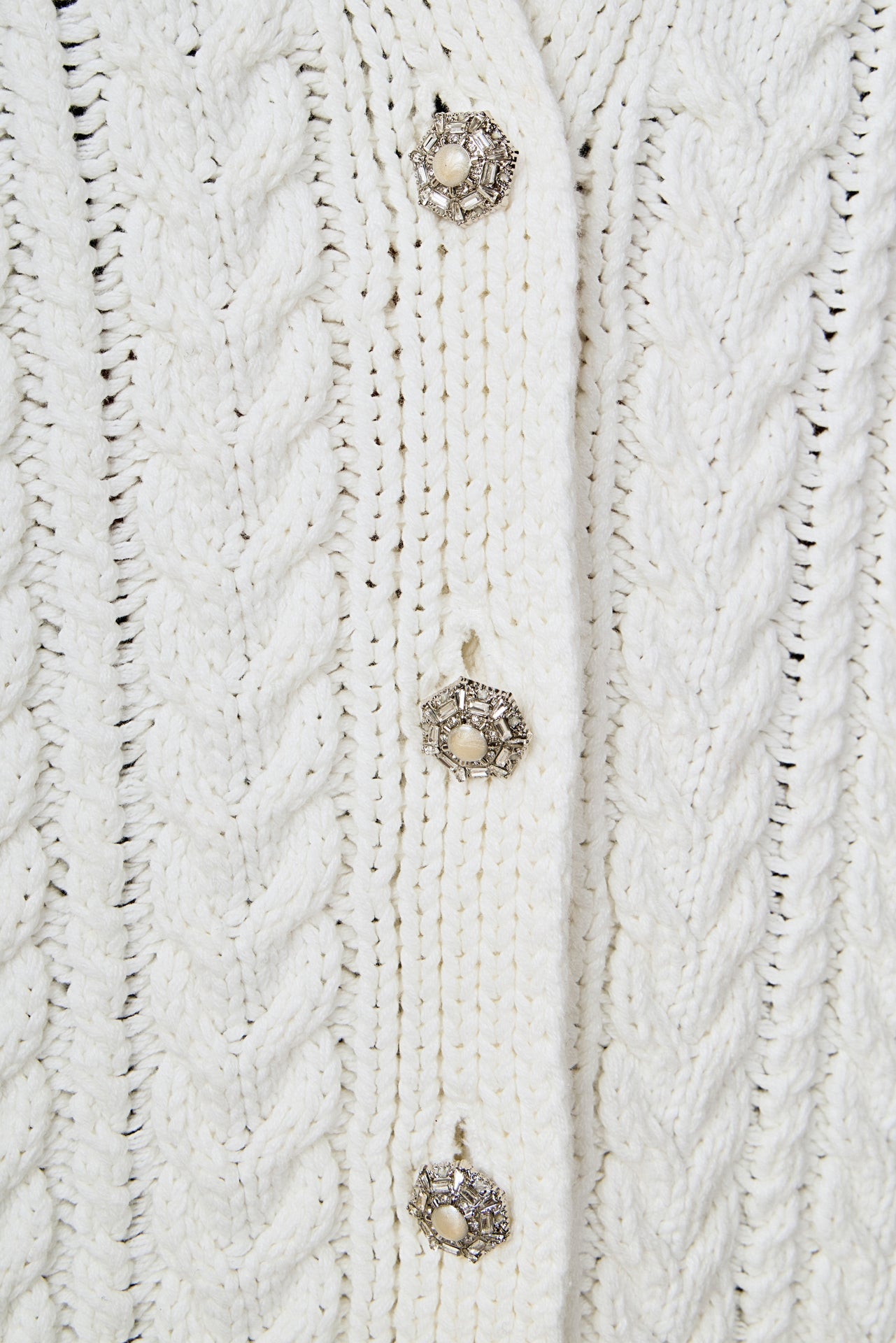 ENDLESS ROSE - Oversized Cable Knit Cardigan - SWEATERS & KNITS available at Objectrare