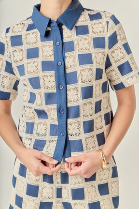 Crochet Patchwork Shirt