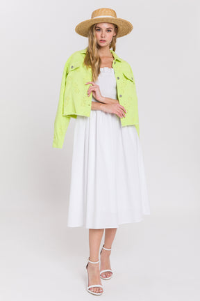 ENGLISH FACTORY - Poplin Flare Dress - DRESSES available at Objectrare