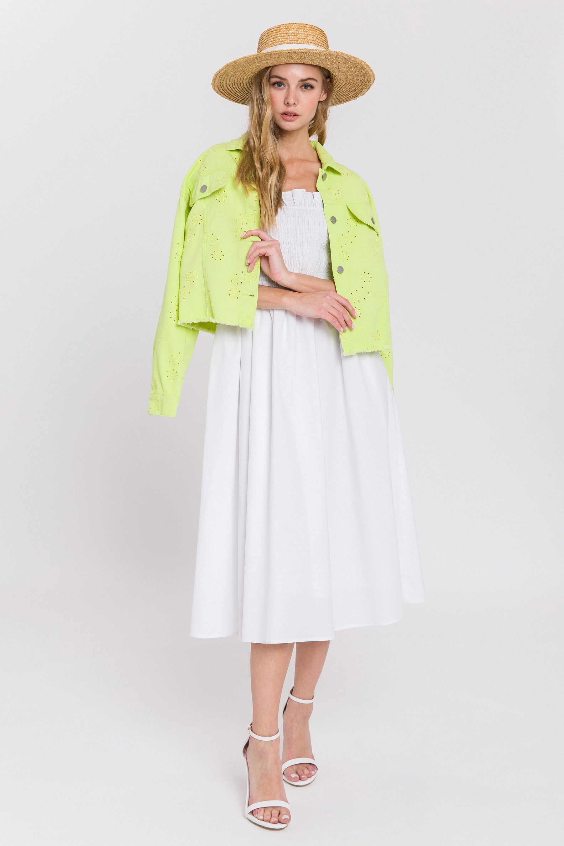 ENGLISH FACTORY - Poplin Flare Dress - DRESSES available at Objectrare