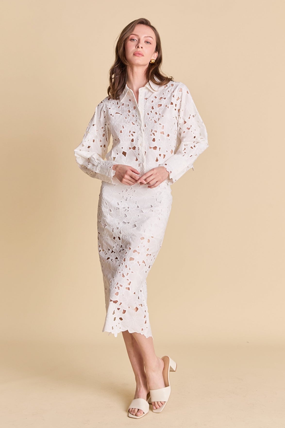 Lace Midi Skirt