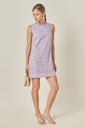 ENGLISH FACTORY - Marina Crochet Lace Mini Dress - DRESSES available at Objectrare