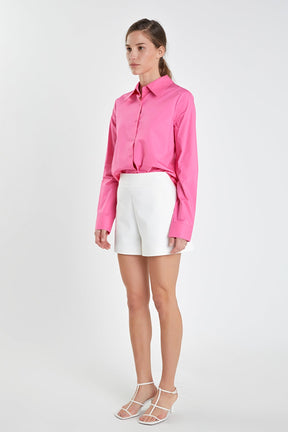 ENGLISH FACTORY - High Waisted Mini Shorts - SHORTS available at Objectrare
