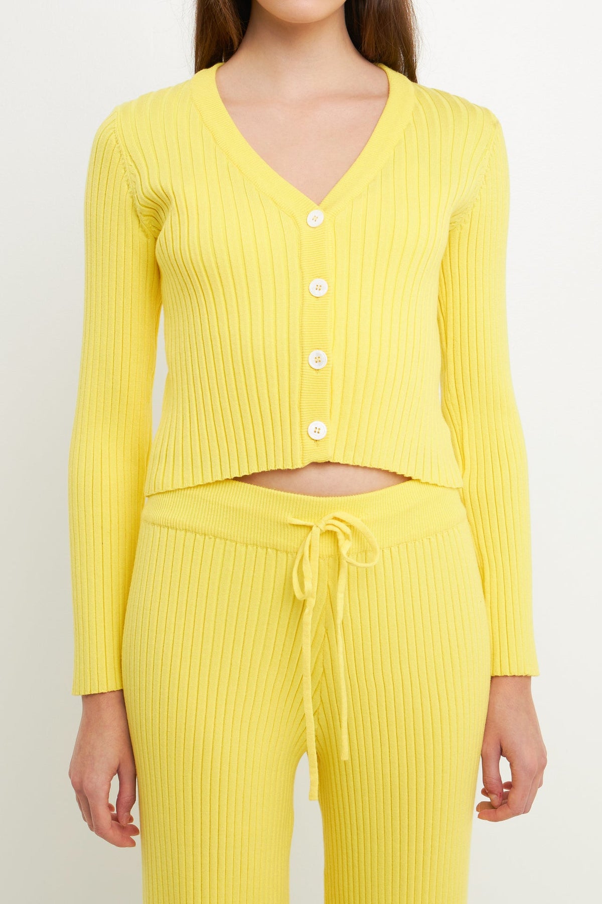 ENDLESS ROSE - Knit Cropped Lounge Cardigan - SWEATERS & KNITS available at Objectrare