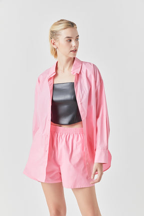 GREY LAB - Oversize Collared Shirt - TOPS available at Objectrare