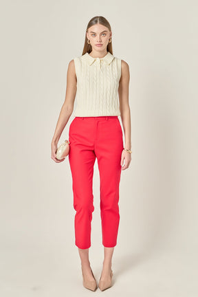 ENGLISH FACTORY - Slim Cigarette Trousers - PANTS available at Objectrare