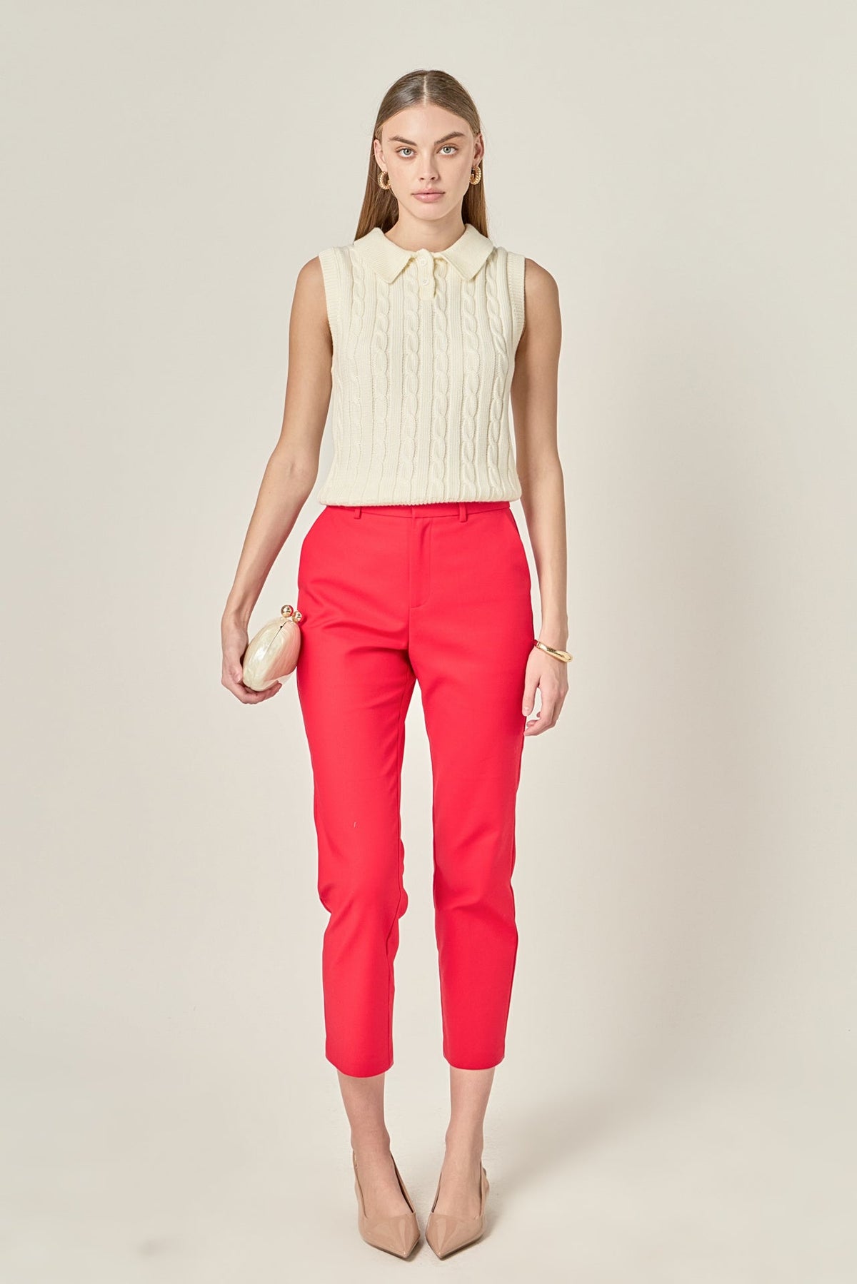 ENGLISH FACTORY - Slim Cigarette Trousers - PANTS available at Objectrare