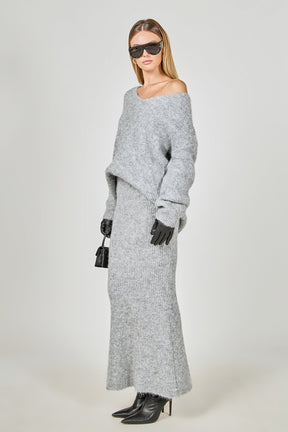 ENDLESS ROSE - Furry V Neck Sweater - SWEATERS & KNITS available at Objectrare