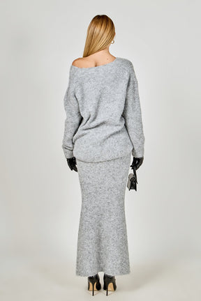 ENDLESS ROSE - Furry V Neck Sweater - SWEATERS & KNITS available at Objectrare