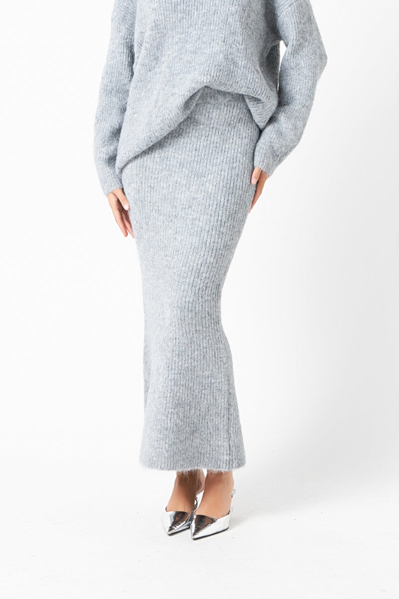 ENDLESS ROSE - Fuzzy Mermaid Maxi Skirt - SKIRTS available at Objectrare