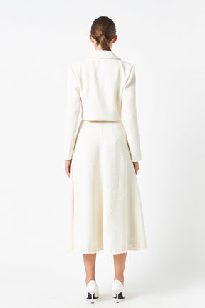 ENDLESS ROSE - Textured Cropped Jacket - BLAZERS available at Objectrare