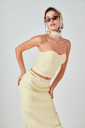 ENDLESS ROSE - Tweed Midi Skirt - SKIRTS available at Objectrare