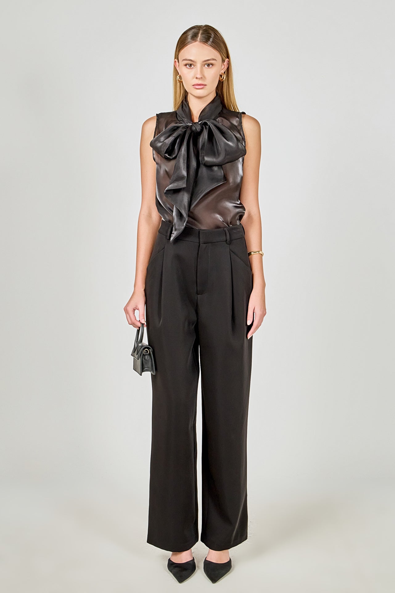 ENDLESS ROSE - Organza Sleeveless Top - TOPS available at Objectrare