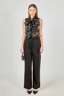 ENDLESS ROSE - Organza Sleeveless Top - TOPS available at Objectrare