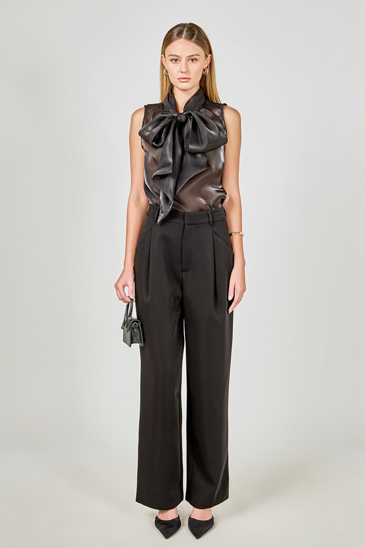 ENDLESS ROSE - Organza Sleeveless Top - TOPS available at Objectrare