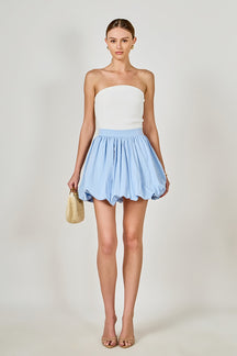 ENDLESS ROSE - High Waisted Bubble Mini Skirt - SKIRTS available at Objectrare