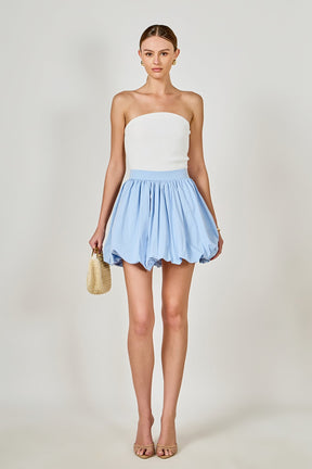 ENDLESS ROSE - High Waisted Bubble Mini Skirt - SKIRTS available at Objectrare