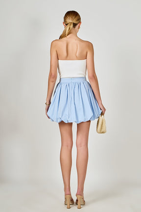 ENDLESS ROSE - High Waisted Bubble Mini Skirt - SKIRTS available at Objectrare