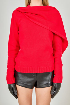 ENDLESS ROSE - Scarf Sweater - SWEATERS & KNITS available at Objectrare