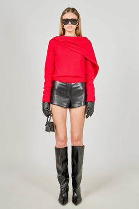 ENDLESS ROSE - Scarf Sweater - SWEATERS & KNITS available at Objectrare