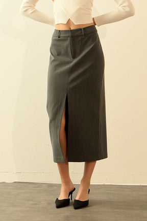 ENDLESS ROSE - Endless Rose - Front Slit Maxi Skirt - SKIRTS available at Objectrare