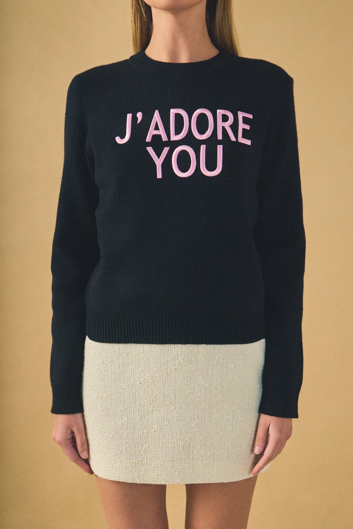 ENDLESS ROSE - J'adore You Sweater - SWEATERS & KNITS available at Objectrare