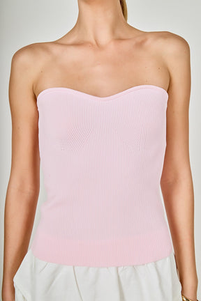 ENDLESS ROSE - Knit Strapless Top - TOPS available at Objectrare