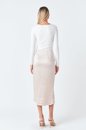 ENDLESS ROSE - Wrapped Detail Sweater - TOPS available at Objectrare