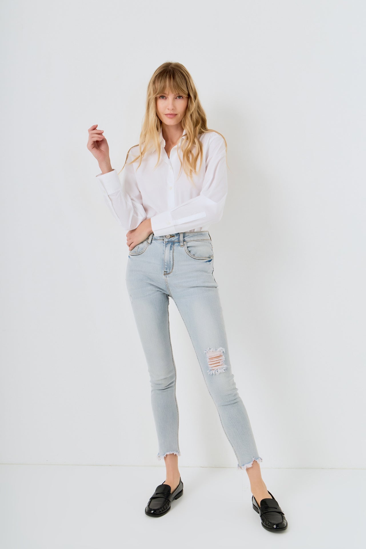 Destroyed Skinny Jeans
