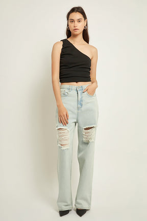 GREY LAB - Destroyed Jeans - JEANS available at Objectrare