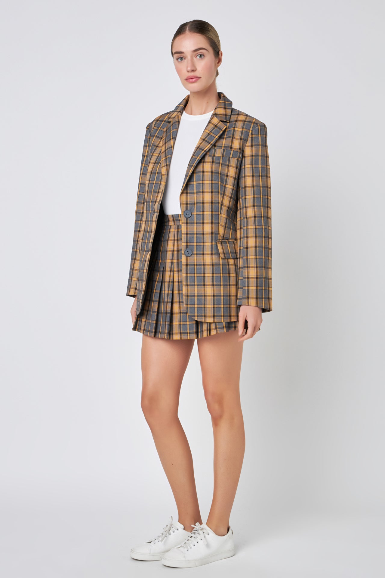 ENGLISH FACTORY - Checked Blazer - BLAZERS available at Objectrare