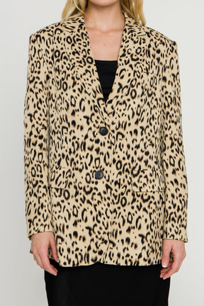 ENDLESS ROSE - Endless Rose - Animal Print Jacket - JACKETS available at Objectrare