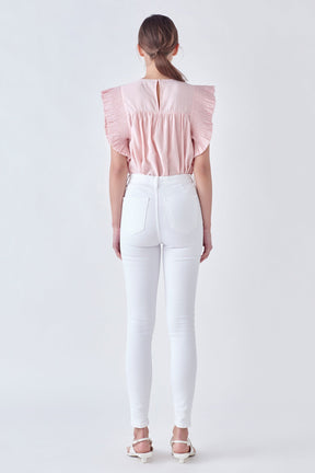 ENGLISH FACTORY - English Factory - Ruffle Detail Top - TOPS available at Objectrare