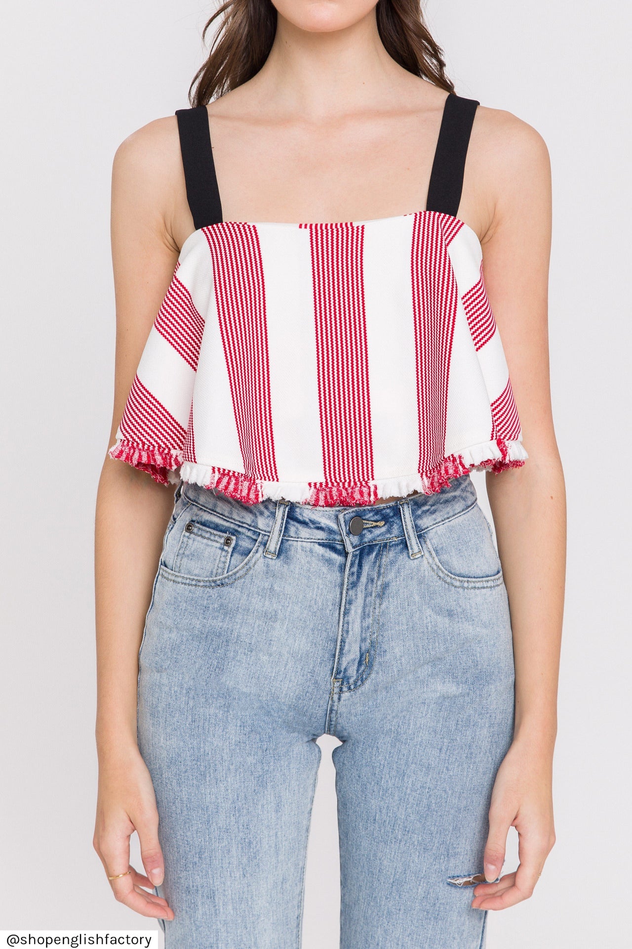 ENGLISH FACTORY - English Factory - Stripe Crop Top - TOPS available at Objectrare