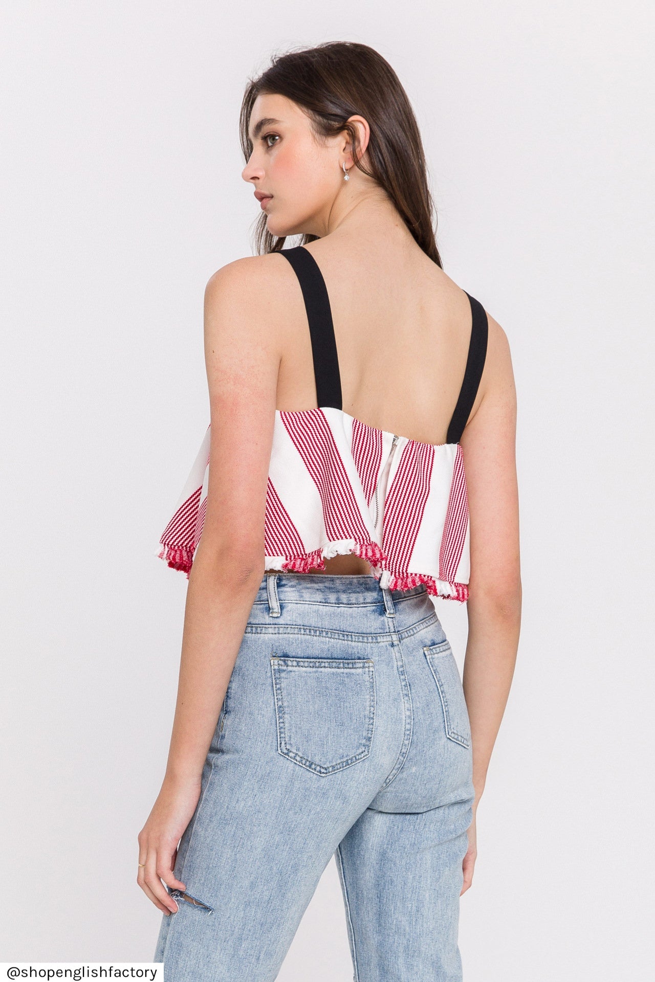 ENGLISH FACTORY - English Factory - Stripe Crop Top - TOPS available at Objectrare