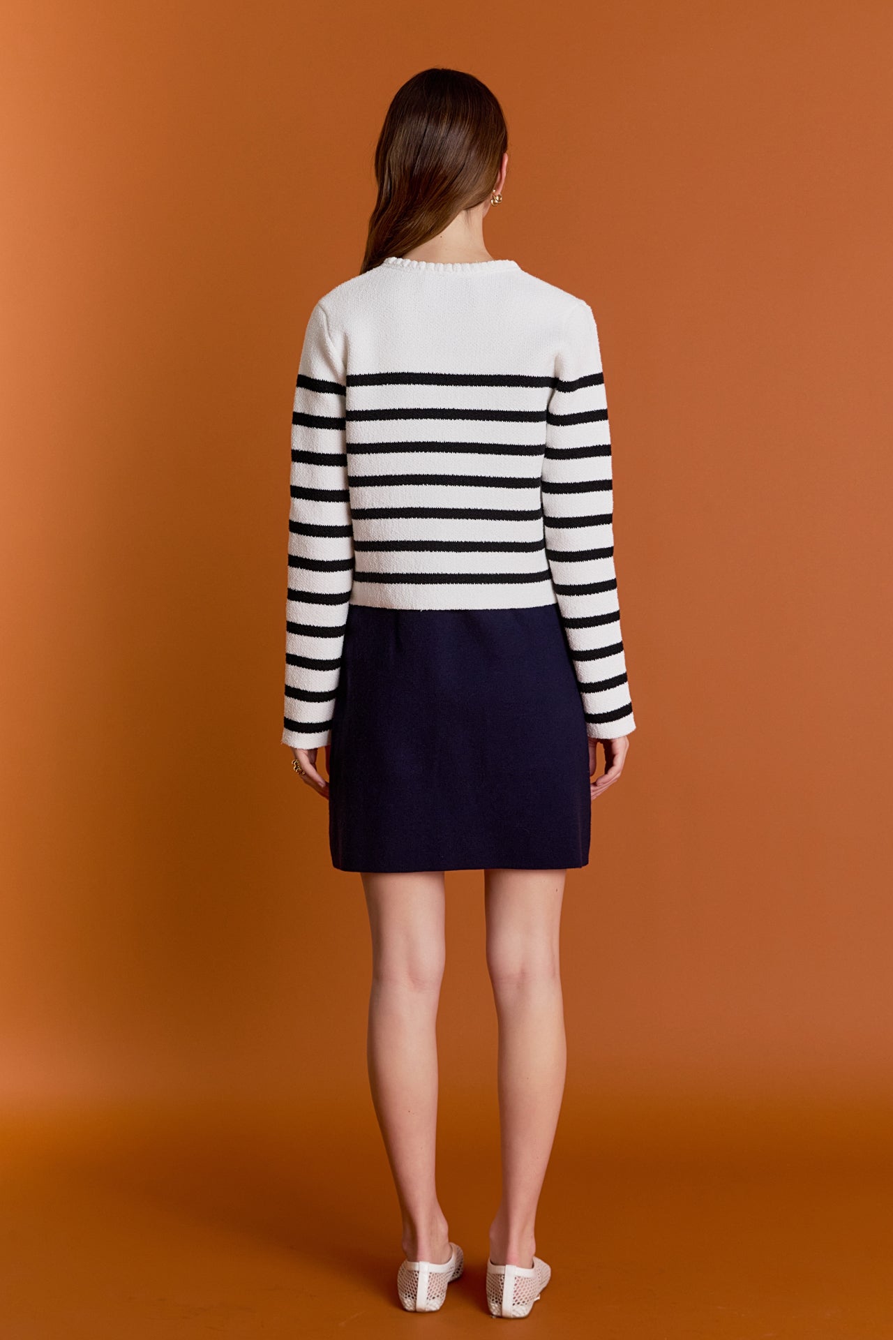 ENGLISH FACTORY - Braided Stripe Cardigan - SWEATERS & KNITS available at Objectrare