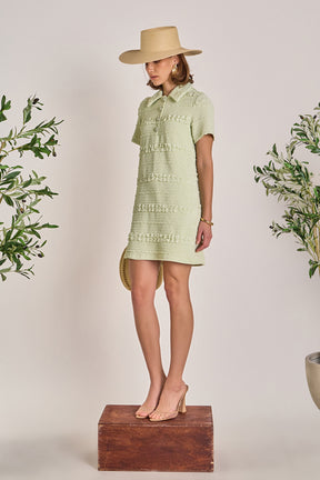 ENGLISH FACTORY - Textured Mini Dress - DRESSES available at Objectrare