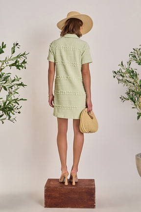 ENGLISH FACTORY - Textured Mini Dress - DRESSES available at Objectrare