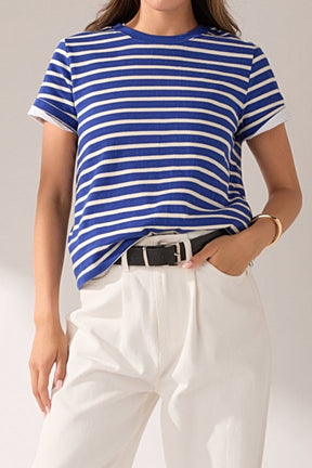 ENGLISH FACTORY - Stripe T-shirt - T-SHIRTS available at Objectrare