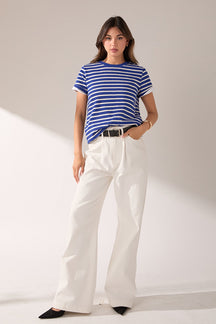 ENGLISH FACTORY - Stripe T-shirt - T-SHIRTS available at Objectrare