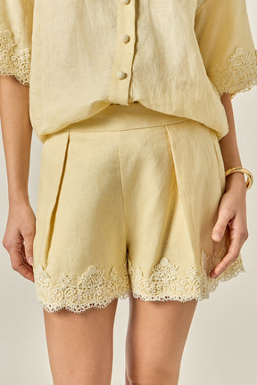 ENGLISH FACTORY - Lace Shorts - SHORTS available at Objectrare
