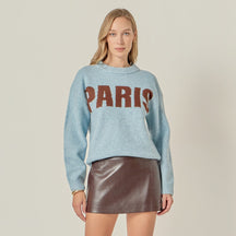 ENGLISH FACTORY - Lettering Sweater - SWEATERS & KNITS available at Objectrare