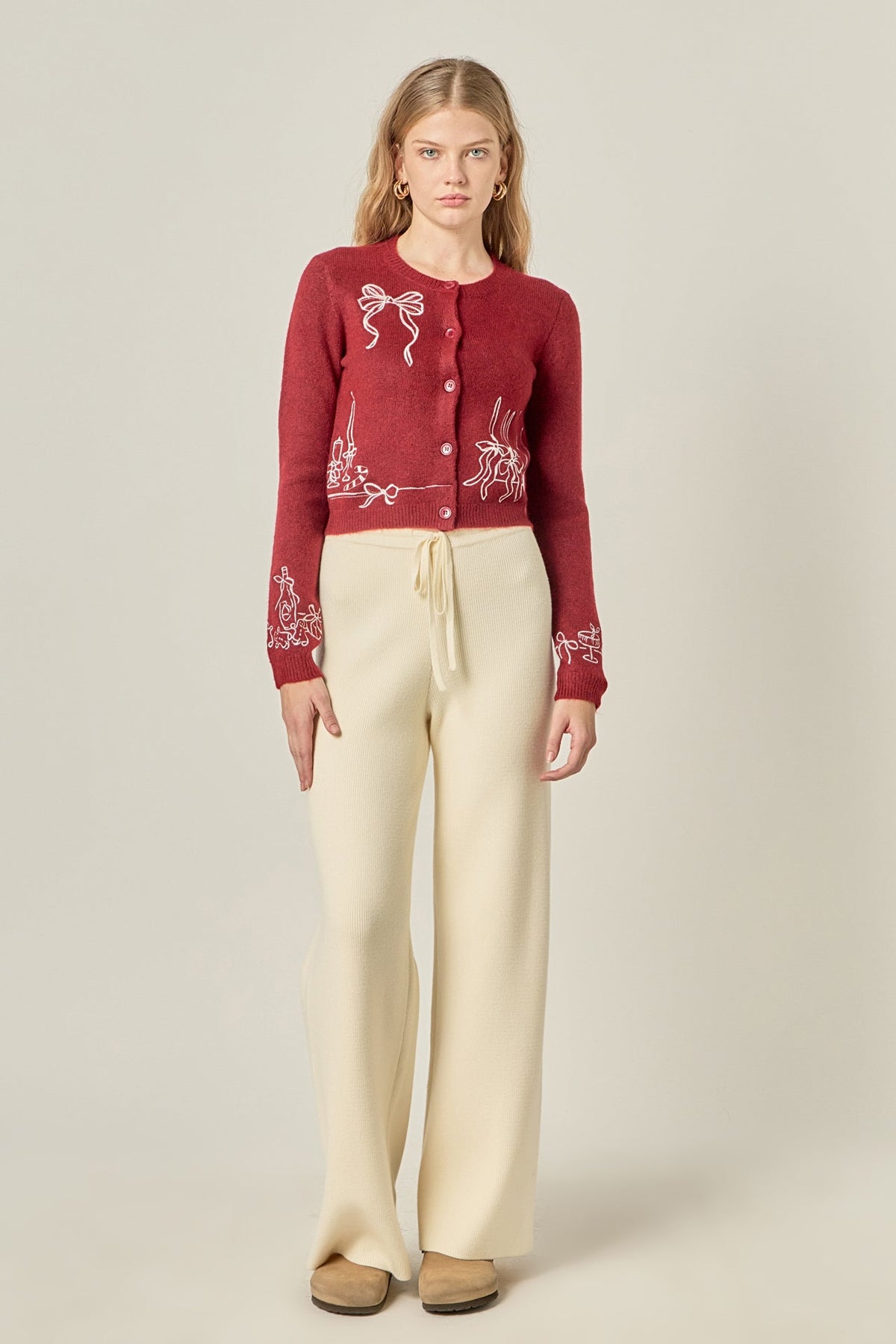 ENGLISH FACTORY - String Knit Pants - PANTS available at Objectrare