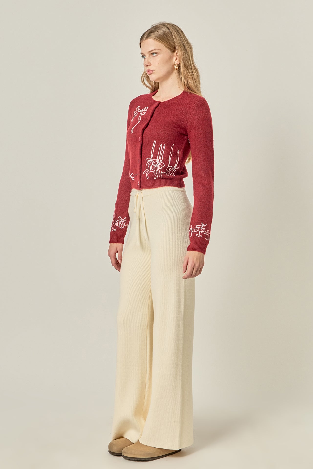 ENGLISH FACTORY - String Knit Pants - PANTS available at Objectrare