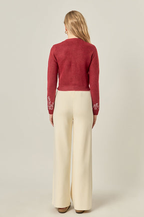 ENGLISH FACTORY - String Knit Pants - PANTS available at Objectrare