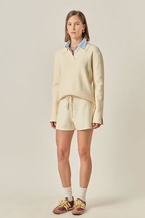 ENGLISH FACTORY - Knit Shorts - SHORTS available at Objectrare